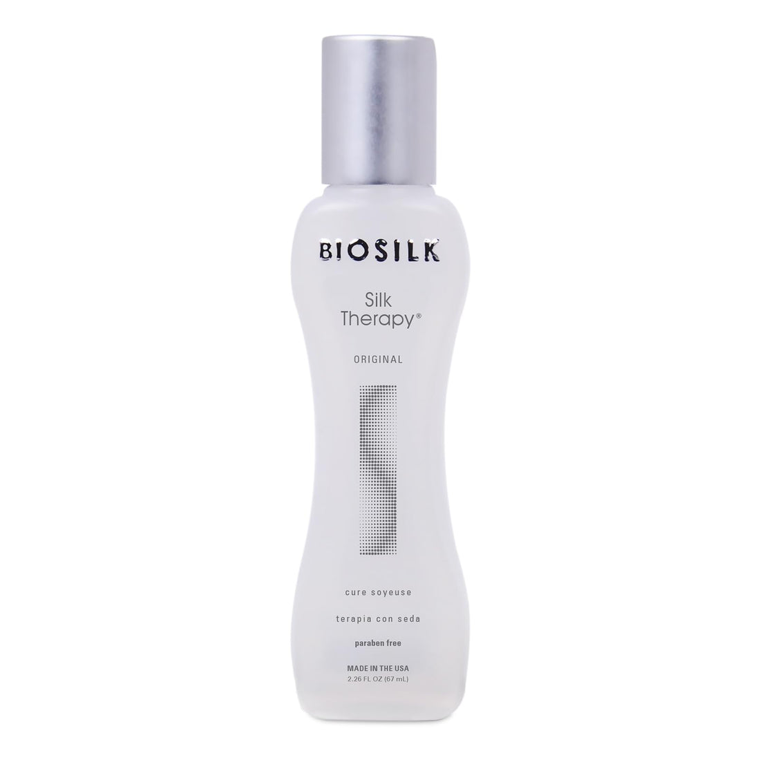 BioSilk Silk Therapy Original, Reconstructing Treatment For Adding Shine & Helping Prevent Split Ends, Sulfate, Paraben, & Cruelty-Free, 2.26 Oz
