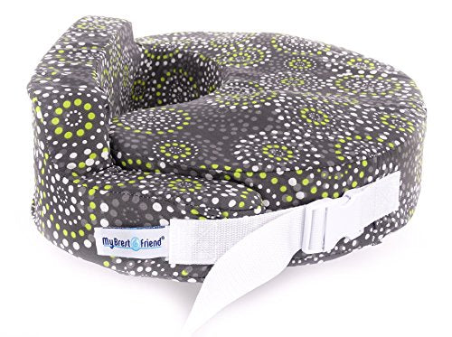 My Brest Friend Original Nursing Pillow Enhanced Ergonomics Essential Breastfeeding Pillow Support For Mom & Baby W/ Convenient Side Pocket, Double Straps & Slipcover, Fireworks