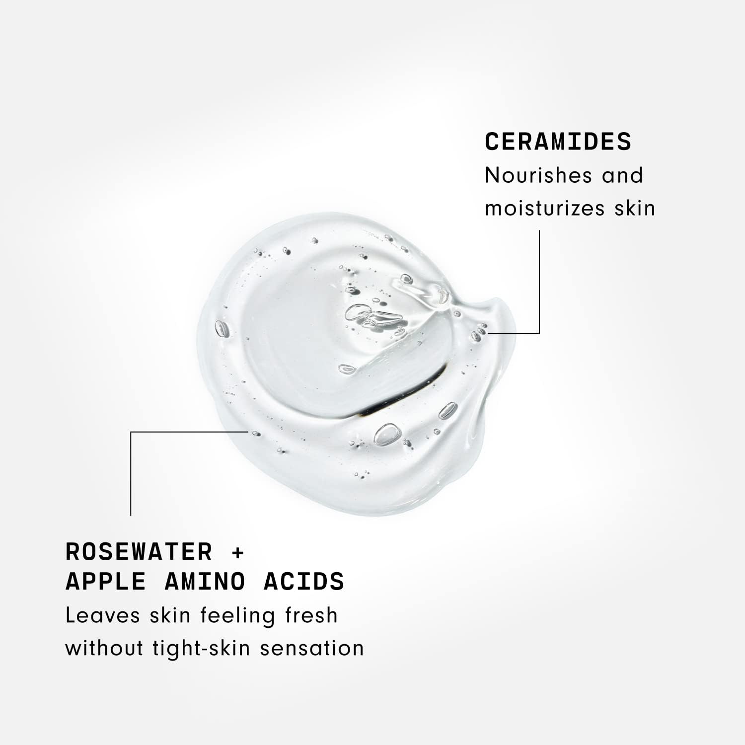 Versed Wash It Out Gel Face Cleanser - Mild, Non-Stripping Gentle Gel Facial Wash with Nourishing Rosewater and Moisturizing Ceramides - Vegan (4 fl oz)