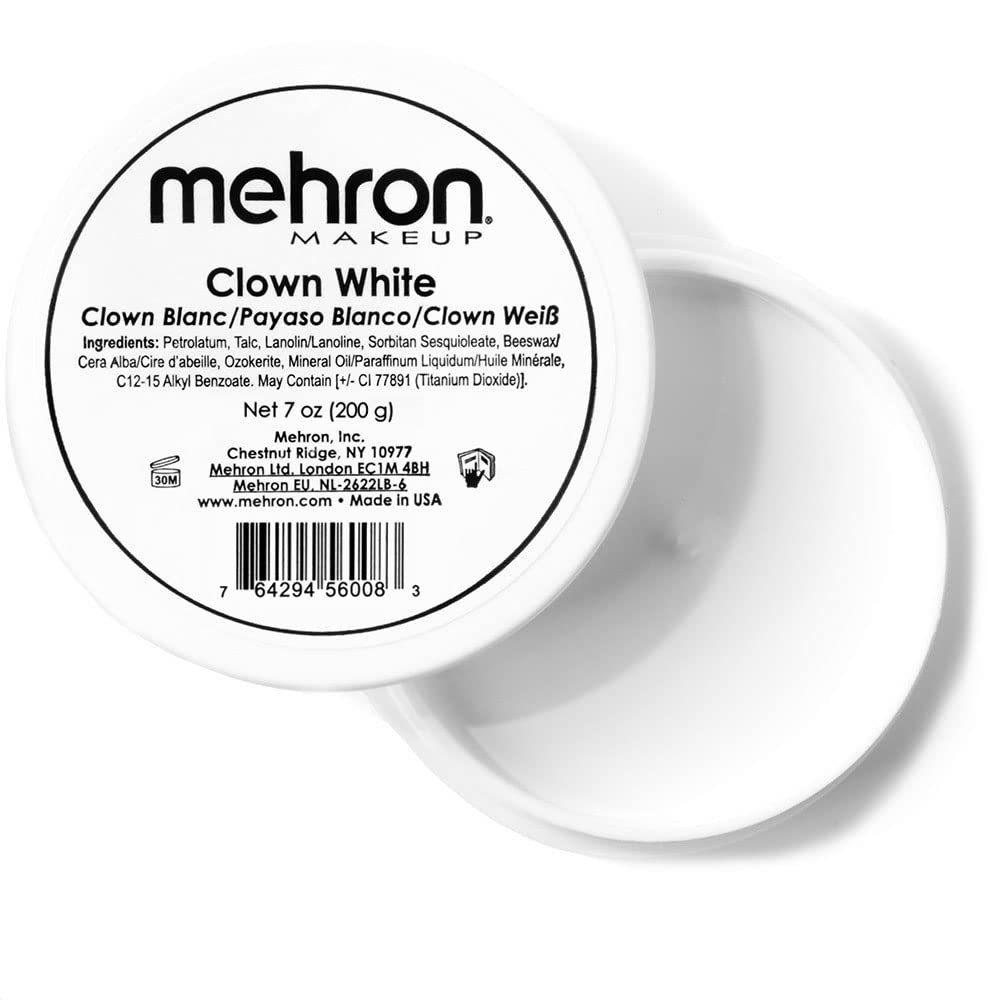 Mehron Makeup Clown White Makeup - 7oz