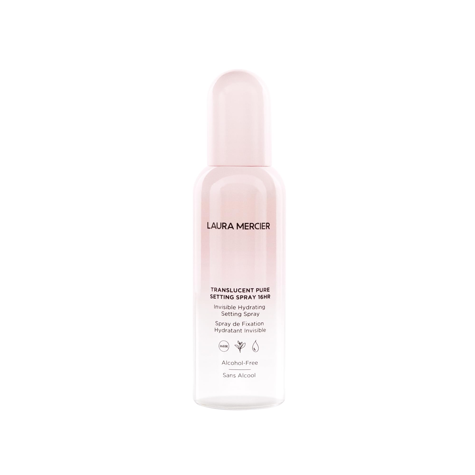 Laura Mercier Translucent Pure Setting Spray, 16HR Long Lasting Wear, Hydrating, Skin-Comforting Formula, Weightless Feel, Invisible Finish, All Day Oil Breakthrough Control