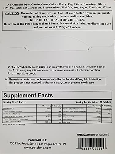 PatchMD - Collagen Plus Topical Patch - 30 Days Supply
