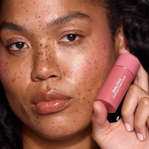 MCoBeauty Baby Face Multi-Use Cream Stick, Chouchou Nude Peach Shade, Silky Smooth, Buildable Blush for Eyes, Lips & Cheeks, Vegan, Cruelty Free Cosmetics