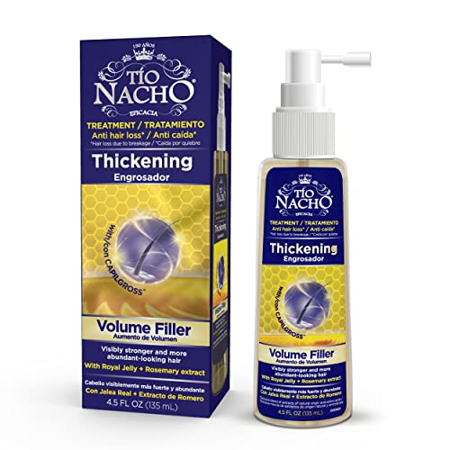 Tio Nacho Thickening Volume Filler Treatment with Royal Jelly, 4.5 Oz: Anti-Hair Loss, Strengthens & Increases Hair Diameter, Natural Extracts for Abundant-Looking Hair