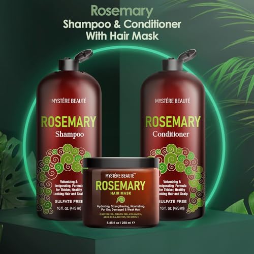 Rosemary Shampoo, Gifts for Women, Unique Gifts for Women, Best Friend Birthday Gifts, Funny Birthday Gifts for Women,Friendship Gifts for Women Friends, Rosemary Shampoo and Conditioner & Hair Mask