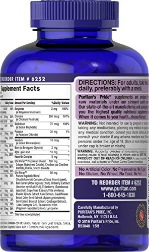 Puritan's Pride Ultra Women Daily Multi Timed Release, 180 Count