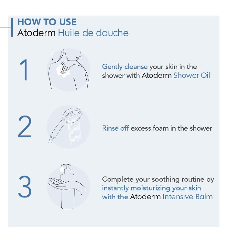 Toderm Shower oil - Ultra-nourishing cleansing oil for dry to very dry skin