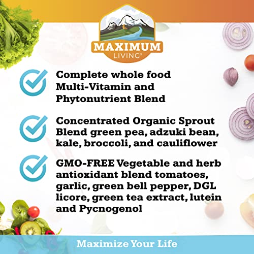 Maximum Living - Vita-Sprout Whole-Food Multivitamin & Phytonutrient Blend - 120 Capsules