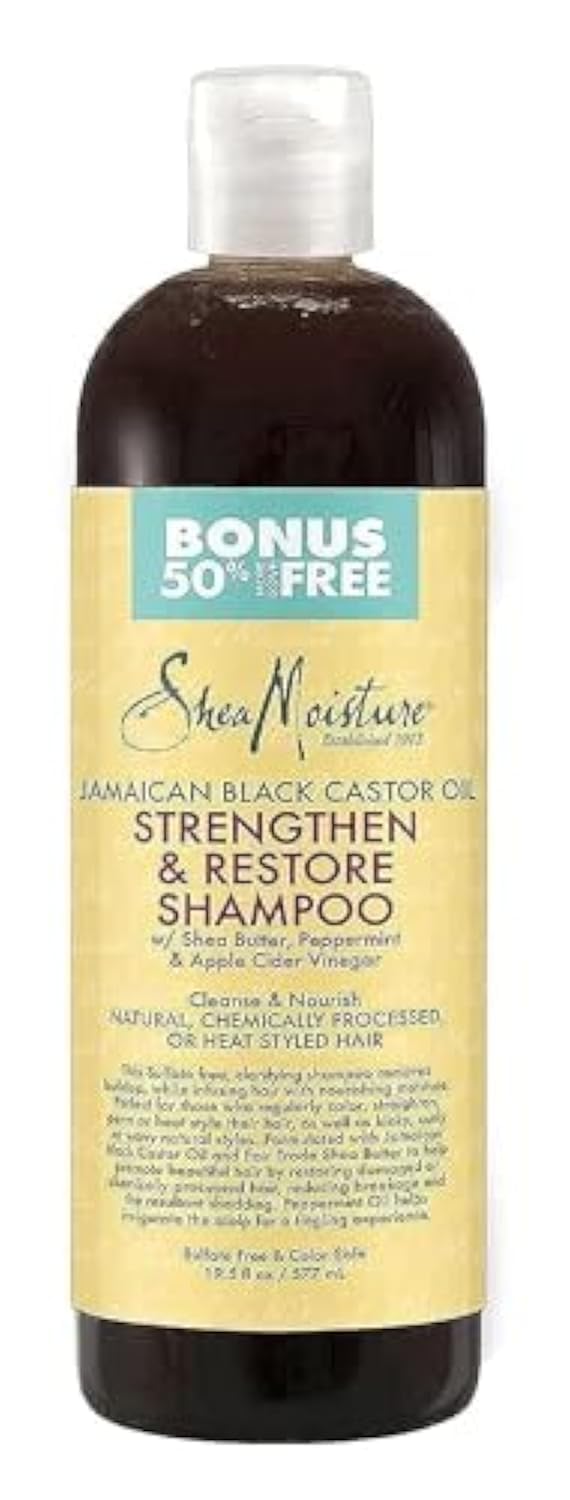 SheaMoisture Jamaican Black Castor Oil Strengthen and Restore Shampoo - 19.8 fl oz (Pack of 1)