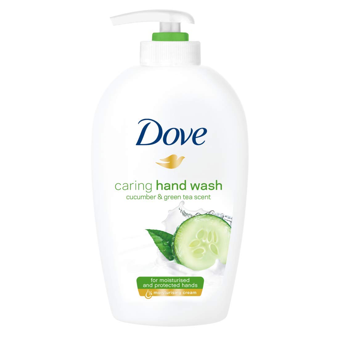 Dove Caring Hand Wash Cucumber & Green Tea Scent | PH Balanced Scented Moisturizing Hand Soap for Working Hands and Dry Hands | 8.45 Oz