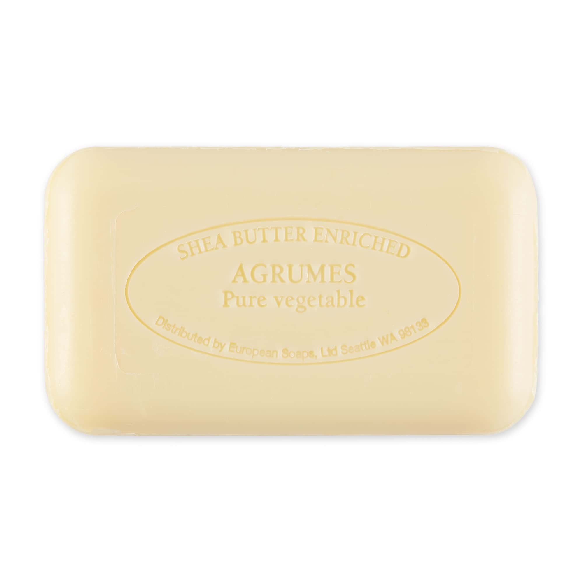 Pre de Provence Artisanal French Soap Bar Enriched with Shea Butter, Agrumes, 150 Gram