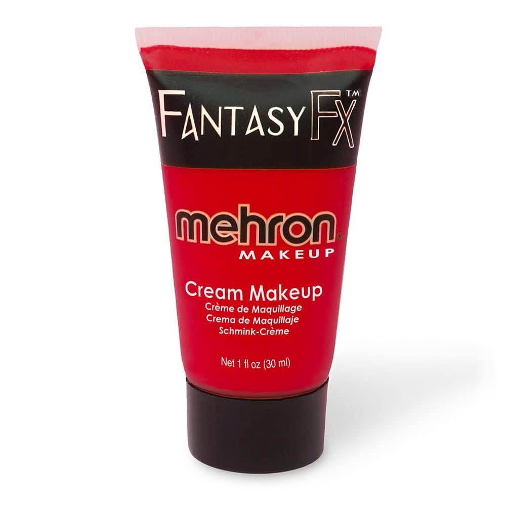 Mehron Makeup Fantasy F/X Water Based Face & Body Paint (1 oz) (RED)