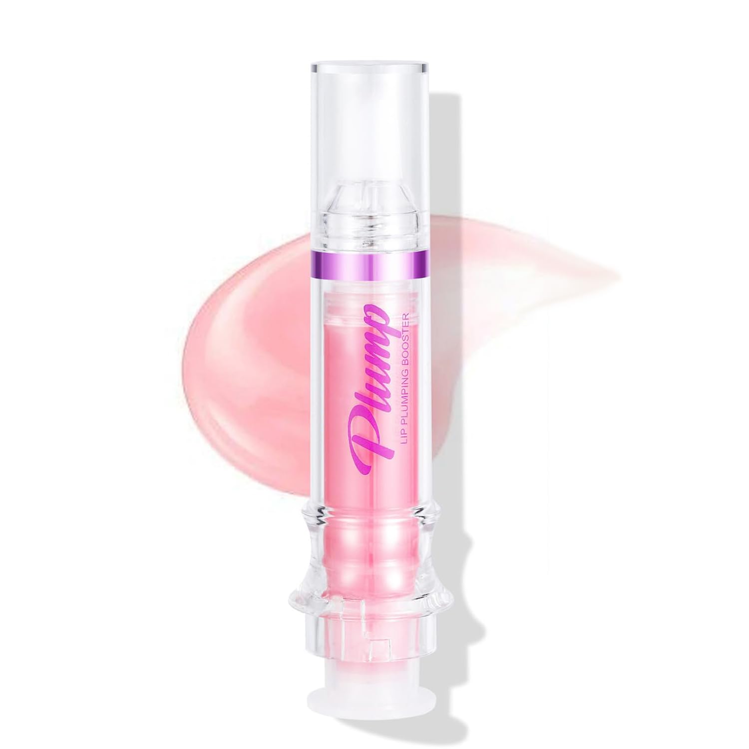 Tiejdhr 6 Colors Lip Plumper, Hydrating & Smooth Lip Wrinkles, Enhancing Plump Effect for Fuller Lips High Shine Lip Glaze Long Lasting Nourishing Lip Plumper for Women Girls (# 01)