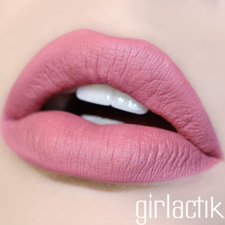 Girlactik Matte Lip Paint (Dries to a matte after 15 seconds) Starlet warm pink 7.5 ml / .25 oz