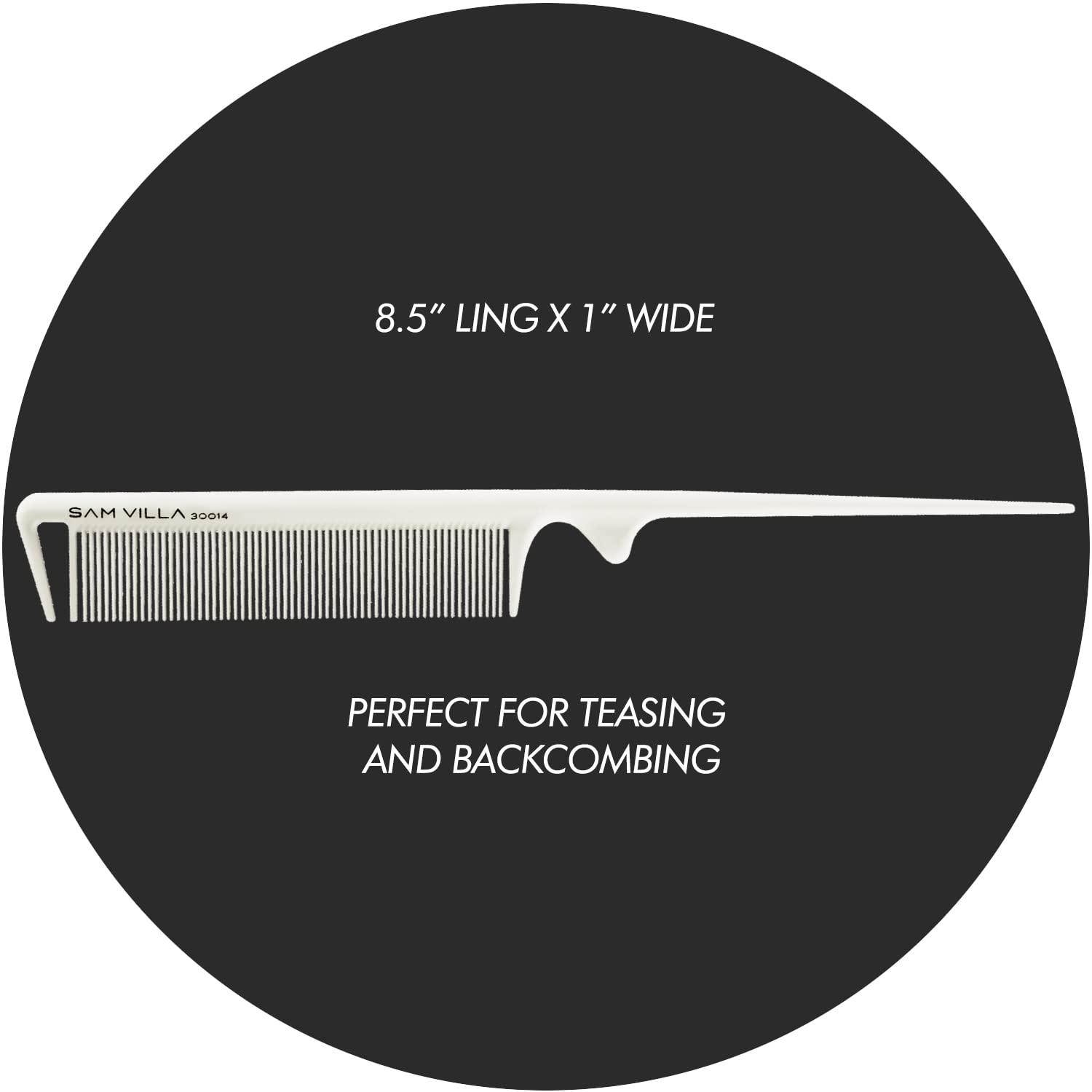 Sam Villa Signature Series Tail Ivory Comb