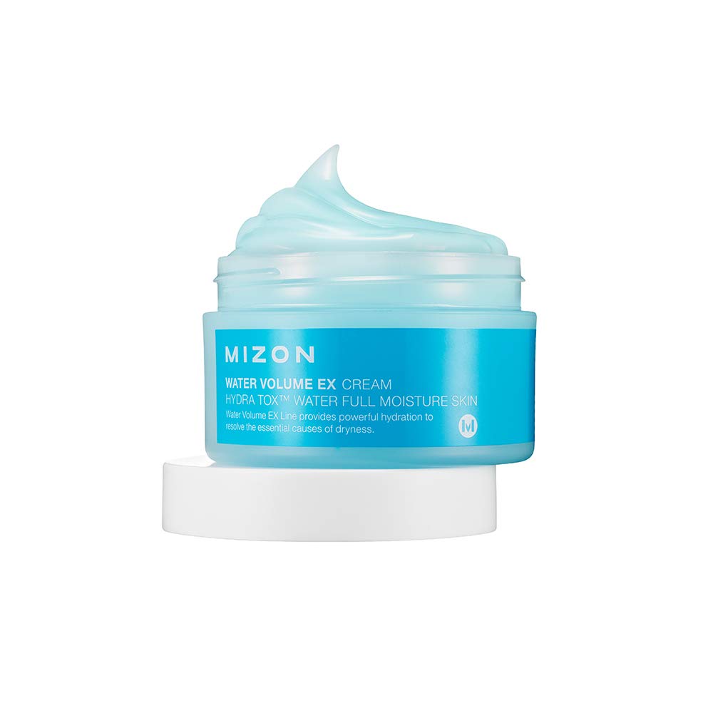 MIZON Water Volume EX Cream, Daily Hydrating Gel Moisturizer for All Skins, Lightweight, Soothing, Brightening, Facial Cream, Korean Skincare, Powerful Moisture Retention Effect (100ML, 3.38 FL OZ)