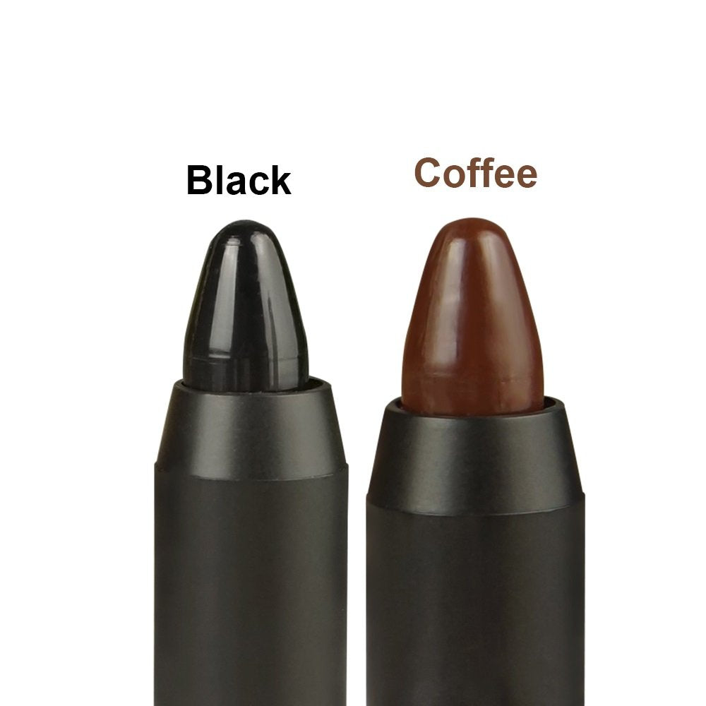 Joyous Professional Hair Chalk Pens Temporary Hair Dye, Non-toxic Hair Color, Crayon Cover White Hair Color Patch (Black-Dark Brown-Coffee), Pack of 3