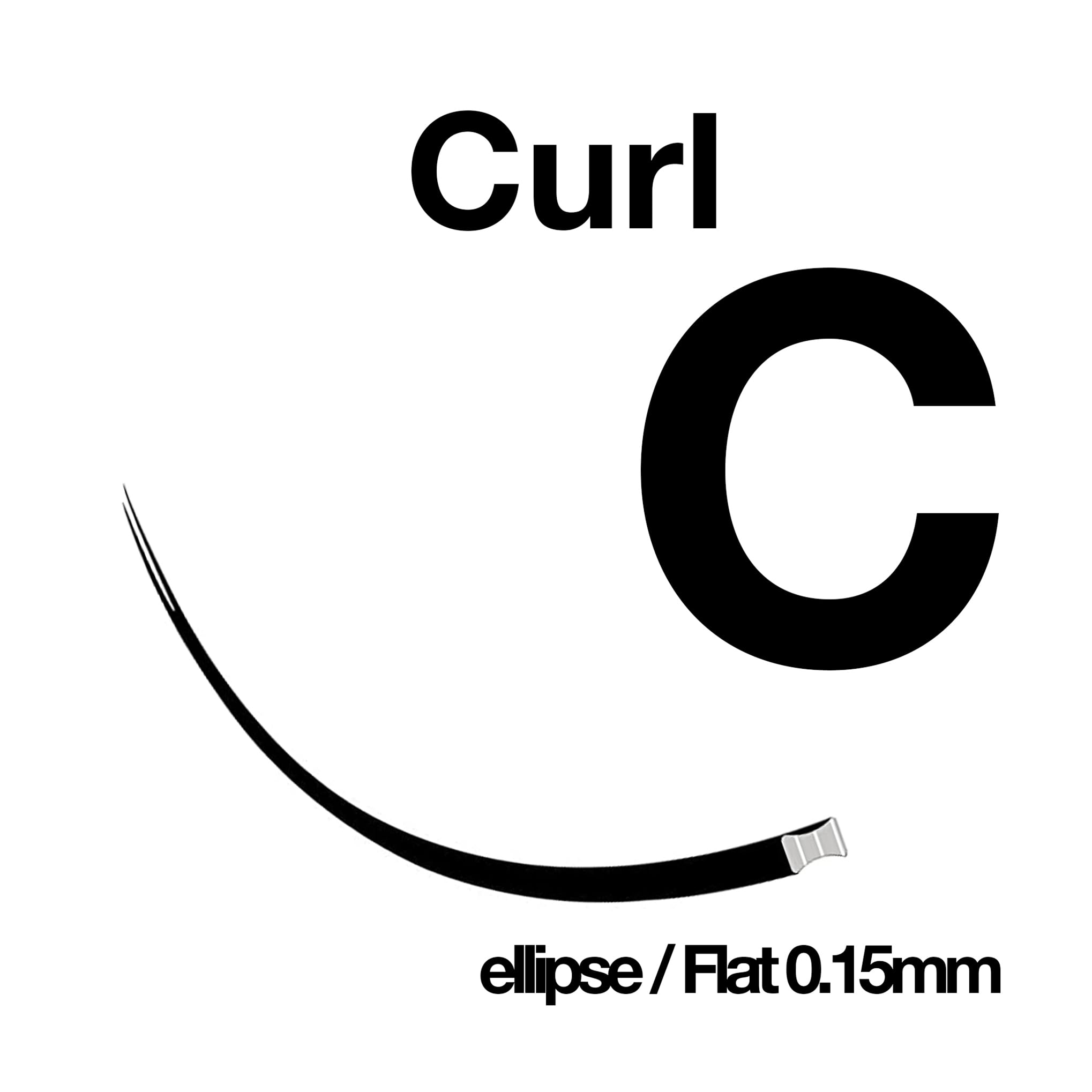 10MM : DESIRES LASHES By EMILYSTORES Ellipse 0.15mm Thickness C Curl Length 10mm Flat Shaped Volume Eyelash Extensions Single Size In One Tray Silk Mink Fake Eye Lashes