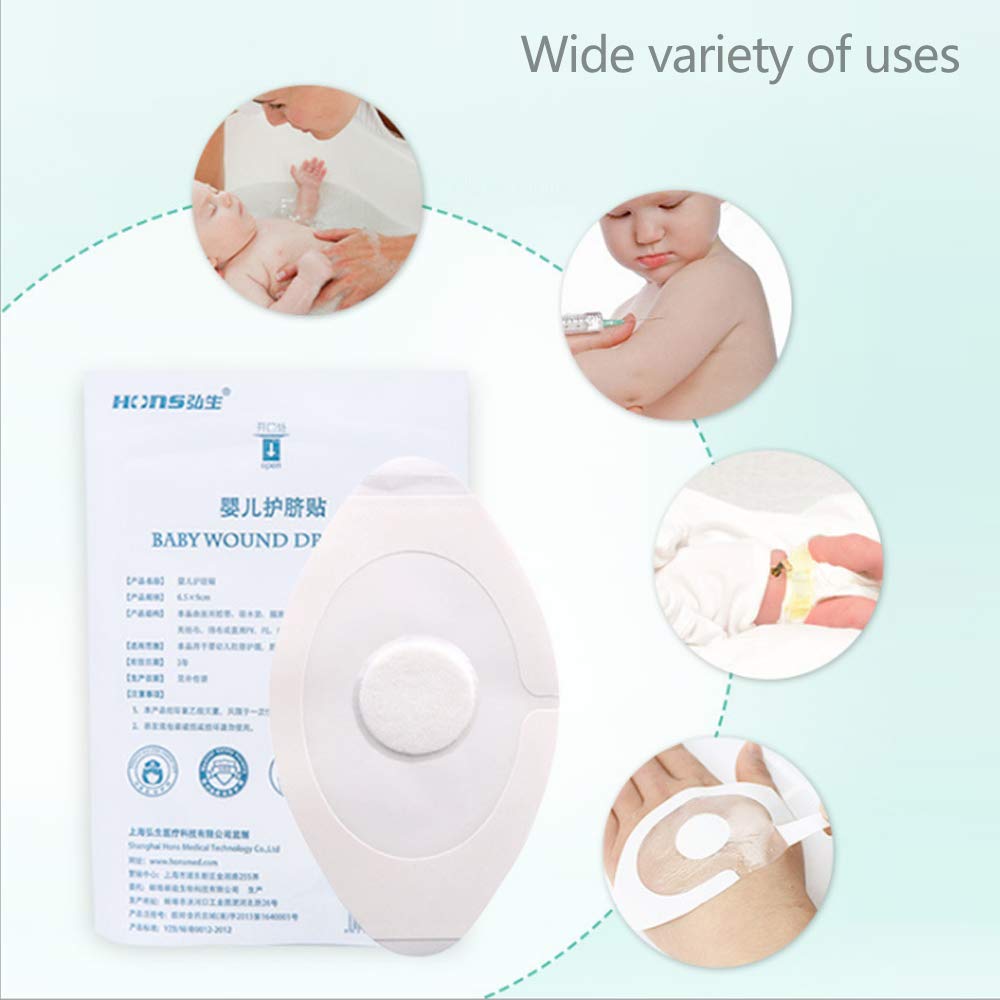 Topwon Baby Navel Sticker Waterproof Swimming and Bathing Umbilical Cord Patch 20 Pieces