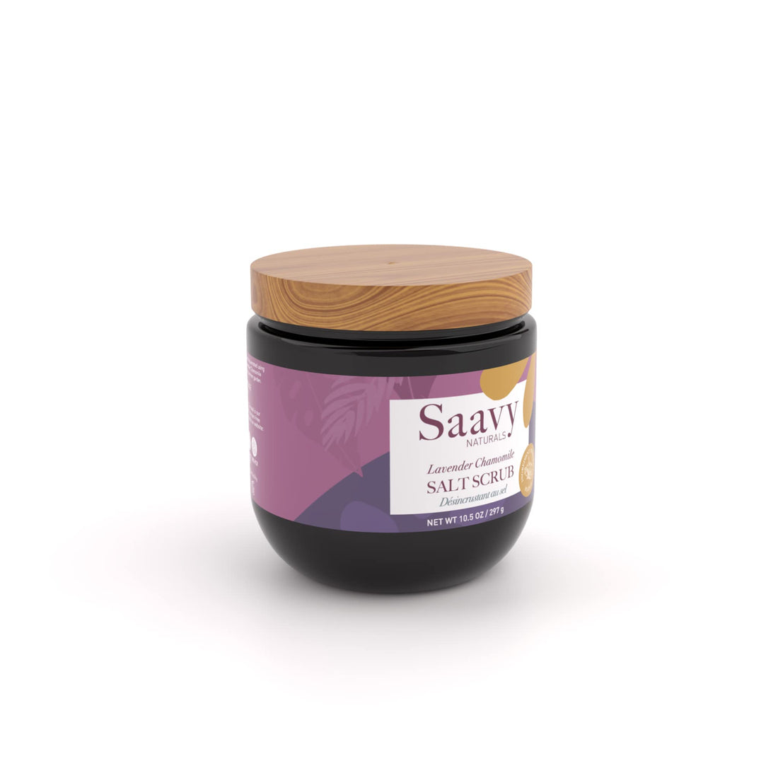 Saavy Naturals Salt Scrub Body Exfoliator, Soothing Lavender Chamomile, Natural Exfoliation and Moisturizing for Women, Vegan Dead Sea Salts Infused with Organic Jojoba Oils - 12 Oz, 2 Pack