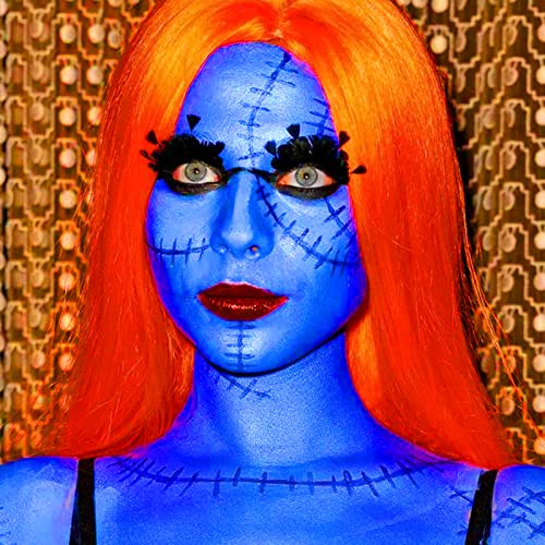 MEICOLY Cream Royal Blue Face Body Paint,2.37Oz Large Tube Water Based Full Body Paint for Adult and Kid,Single Tube Dark Blue Face Paint for Smurf Mystique Cosplay Avatar Makeup,Halloween SFX Makeup