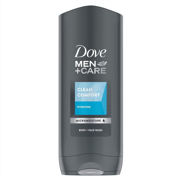 Dove Men+Care Body Wash and Face Wash for Dry Skin Clean Comfort Effectively Washes Away Bacteria While Nourishing Your Skin 13.5 oz