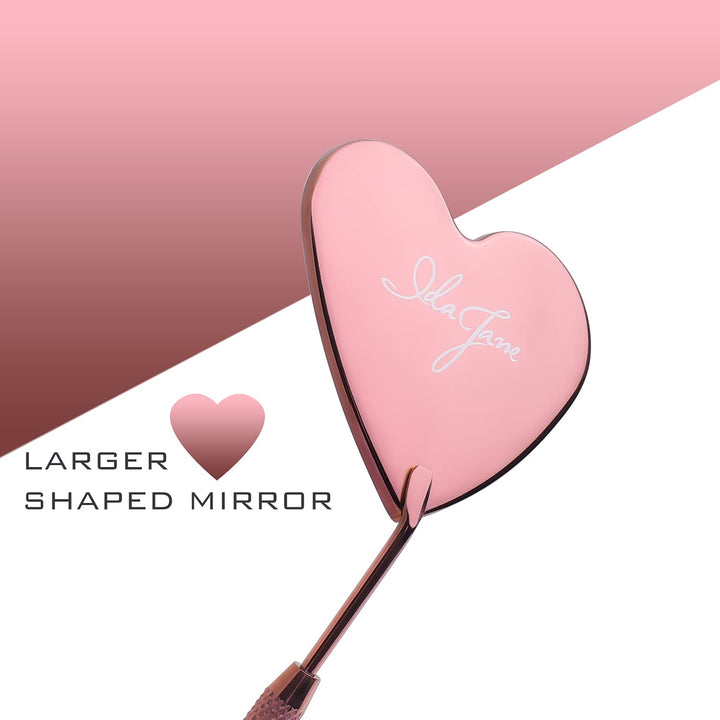 LASH MIRROR FOR EYELASH EXTENSION KIT, Heart Shaped Large Mirror, Eyelash Extension Supplies, Rose Gold Lash Mirror, Lash Extension Supplies by Ida Jane