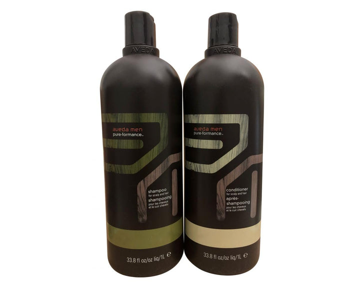 AVEDA MEN Pure-Formance Shampoo & Conditioner Liter SET combo duo 33.8oz