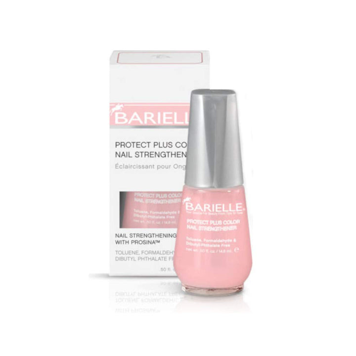 Barielle Protect Plus Color Nail Strengthener, Dark Pink, 0.5 Ounce