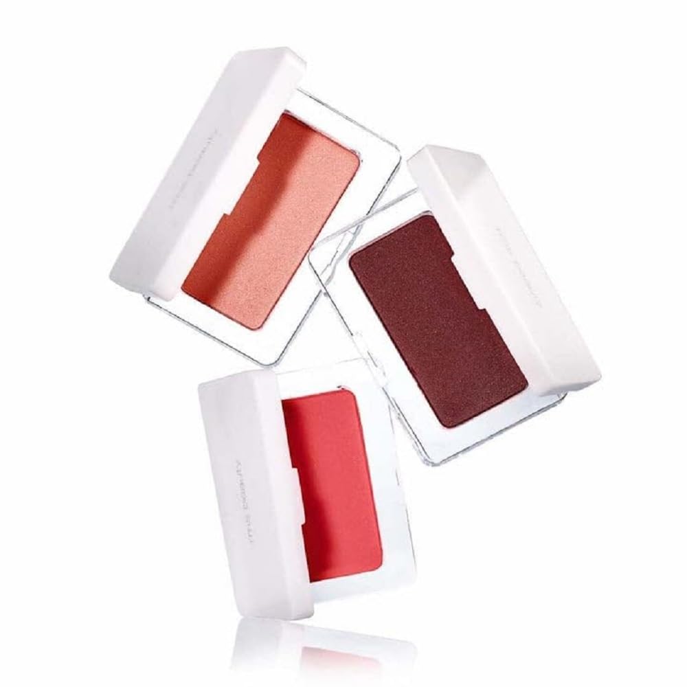 RMS Beauty Pressed Blush - Easy-to-Blend and Long-Lasting Pressed Powder Blush, Face Makeup Palette, Cruelty-Free - Moon Cry (0.17 Ounce)