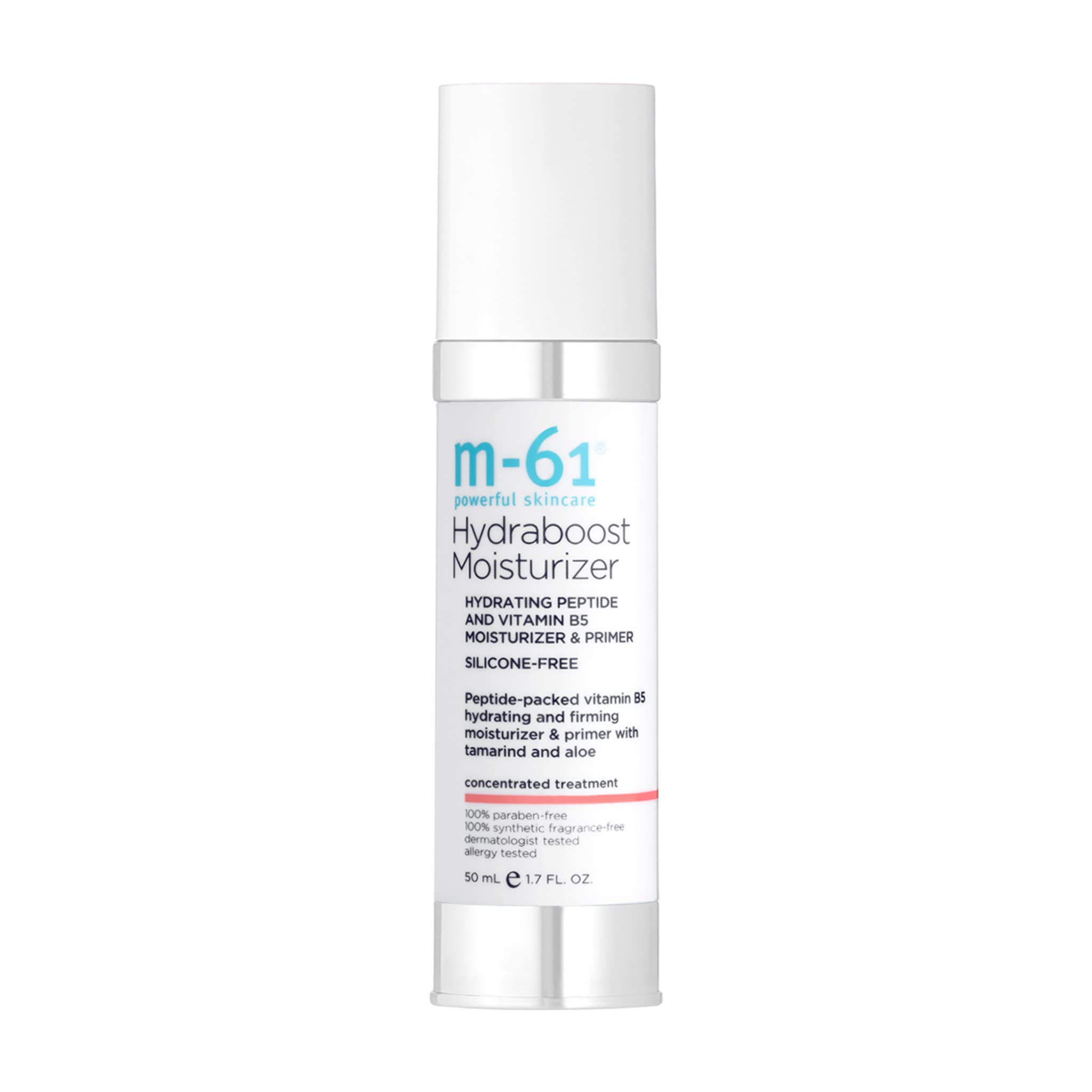 m-61 Hydraboost Moisturizer | Hydrating 2-In-1 Moisturizer + Primer With Peptides And Vitamin B5. Silicone-Free, 1.7 Fl Oz