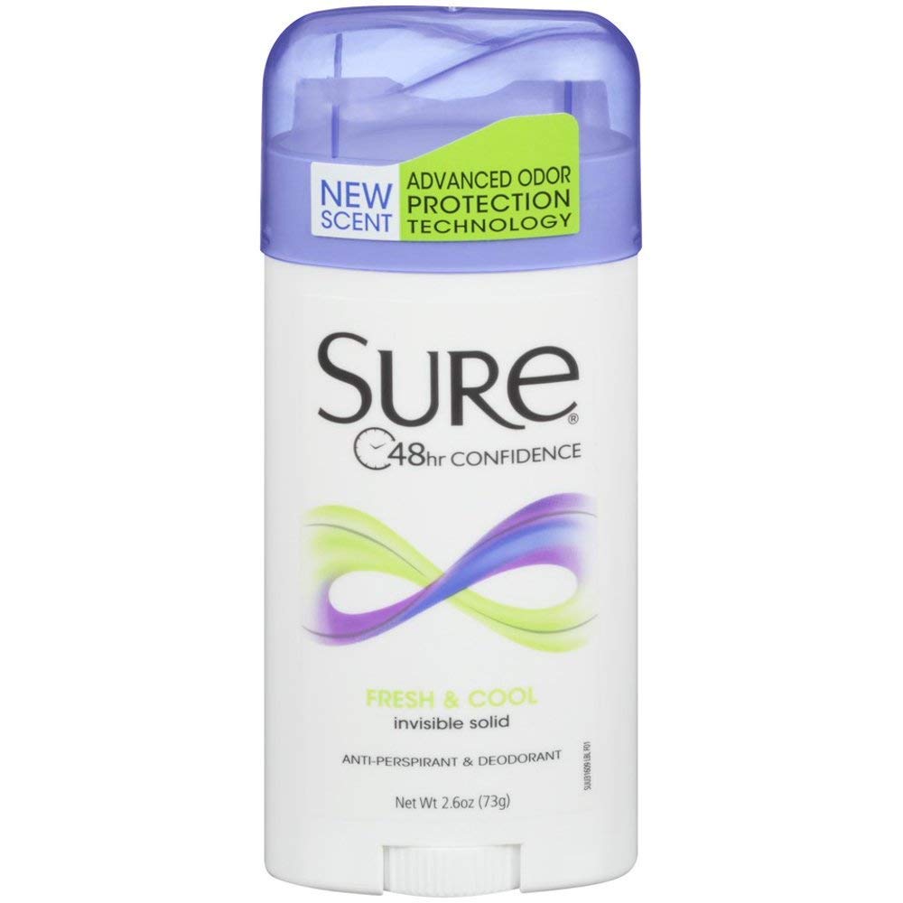 Sure Invisible Solid A/P Deodorant Fresh Scent 2.6 oz. (Pack of 2)