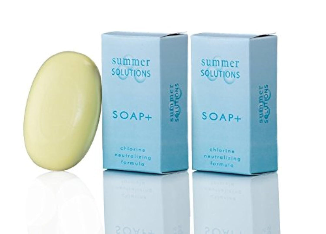 2 Pack : Summer Solutions - Chlorine Neutralizing and Odor Removing Soap Bar - 3.5 oz (2 Pack)