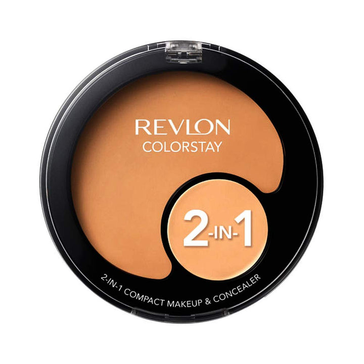 Revlon Colorstay 2 in 1 Compact Makeup and Concealer, Buff,(11g+ 1.3g)