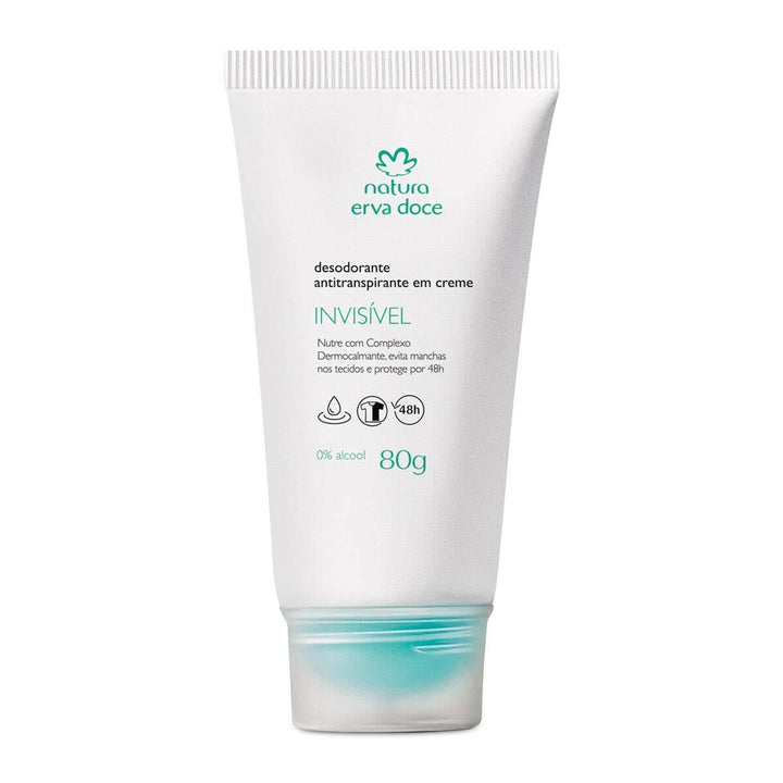Natura Deodorant Erva Doce Desodorante Antitranspirante em Creme 80 g invisivel 48h