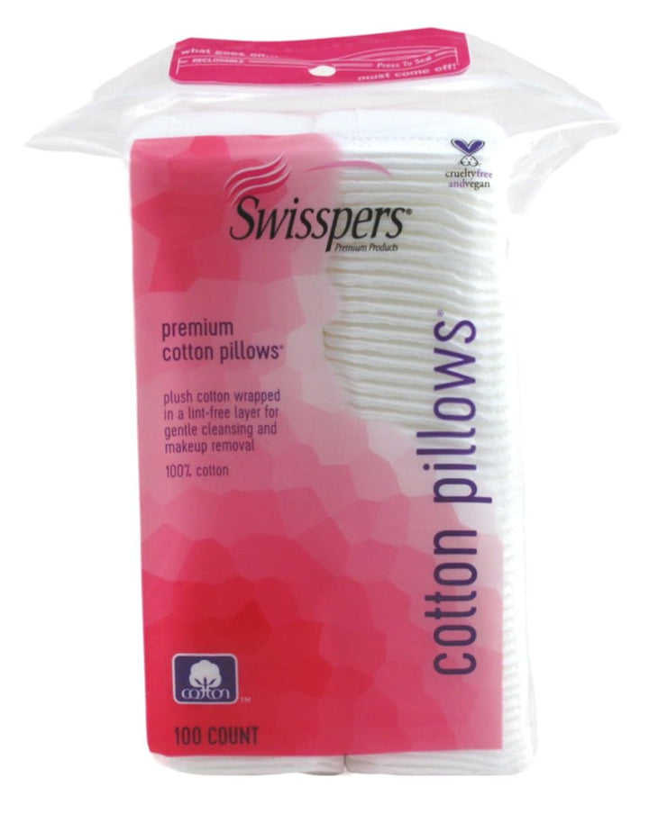Swisspers Cotton Squares 100 Count (Plush) (3 Pack)