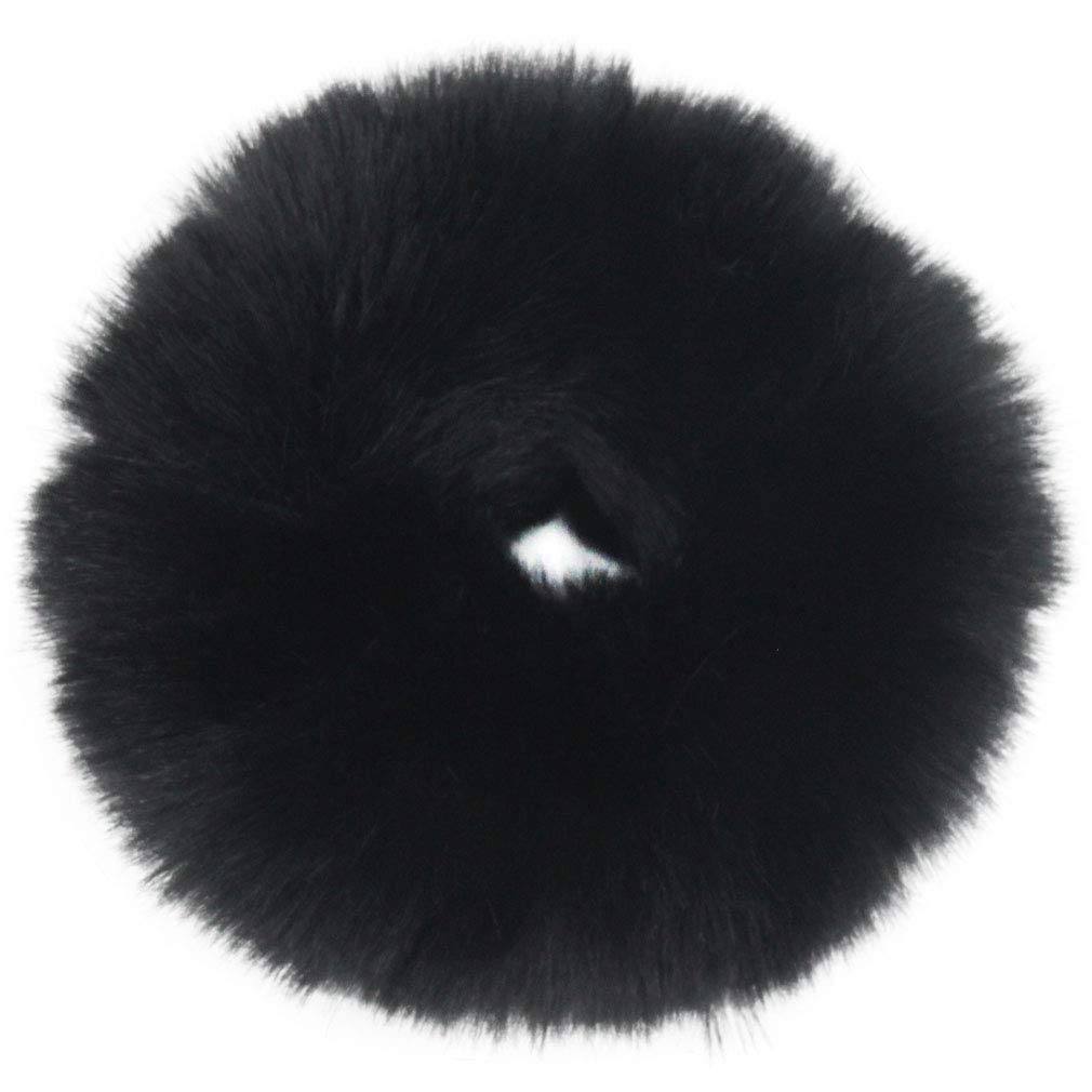 Set of 12 Fuzzy Furry Artificial Rabbit Fur Scrunchies Faux Fur Hair Band Rope Hair Holder Wristband Hair Ring Hair Tie Ponytail Holder Hair Accessories (Popular Mix Colors)