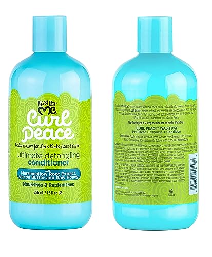 Just For Me Kids Curl Peace Hair Products Combo (SHAMPOO, CONDITIONER & WONDER SPRAY)