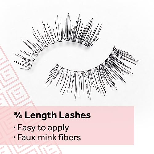 Eylure Naturals Accent No. 003 Reusable Eyelashes, Adhesive Included, 1 Pair