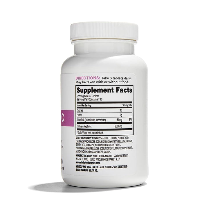 Whole Foods Market, Collagen Verisol 2500Mg, 90 Count