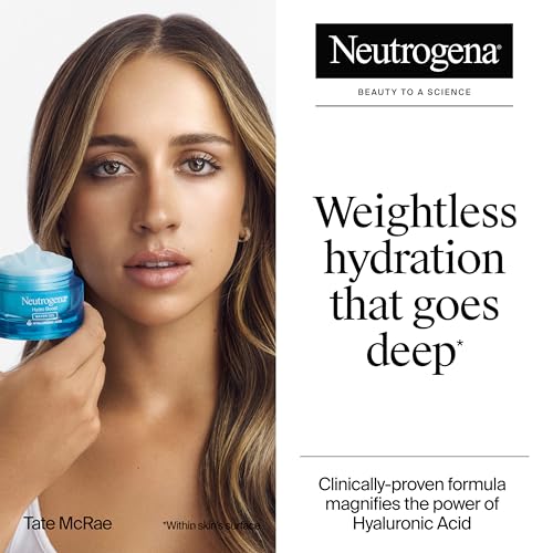 Neutrogena Hydro Boost Water Gel, Hyaluronic Acid Facial Moisturizer for Normal to Oily Skin, Hydrating Face Moisturizer, 1.7 fl. oz + Trial Size Hydro Boost Facial Cleanser, 0.5 fl. oz