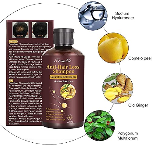 HairÃ‚ GrowthÃ‚ Shampoo, Hair Thickening Shampoo, AntiÃ‚ HairÃ‚ LossÃ‚ Shampoo, Helps Stop Hair Loss, RegrowthÃ‚ HairÃ‚ Shampoo, Grow Hair Fast, Hair Loss Treatment for Men & Women(220mL)