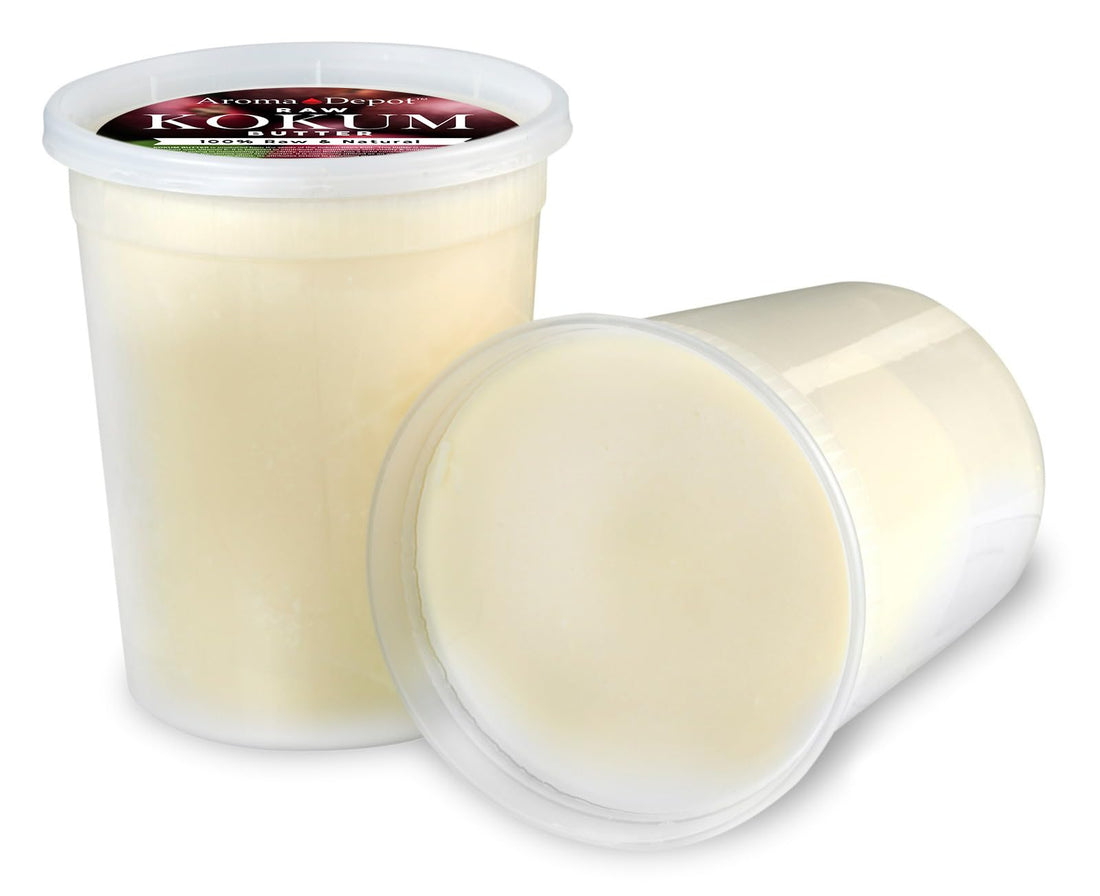 Aroma Depot 32 oz. / 2 lb. Raw Kokum Butter Great for Skin, Body and Hair. 100% Pure I Natural I Cold Pressed I Thickener for Body Butters, Sunscreens, Soaps, Deodorants and Lotions.