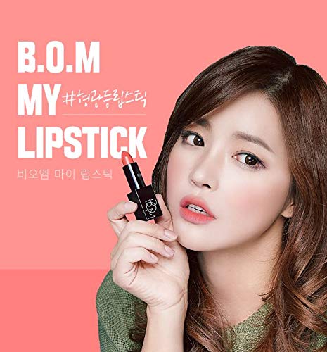 #802. Cherry Red : Korea Cosmetics [ BOM My lipstick ] 6 Colors Matte Lipstick with Magnetic Case (#802. Cherry Red)