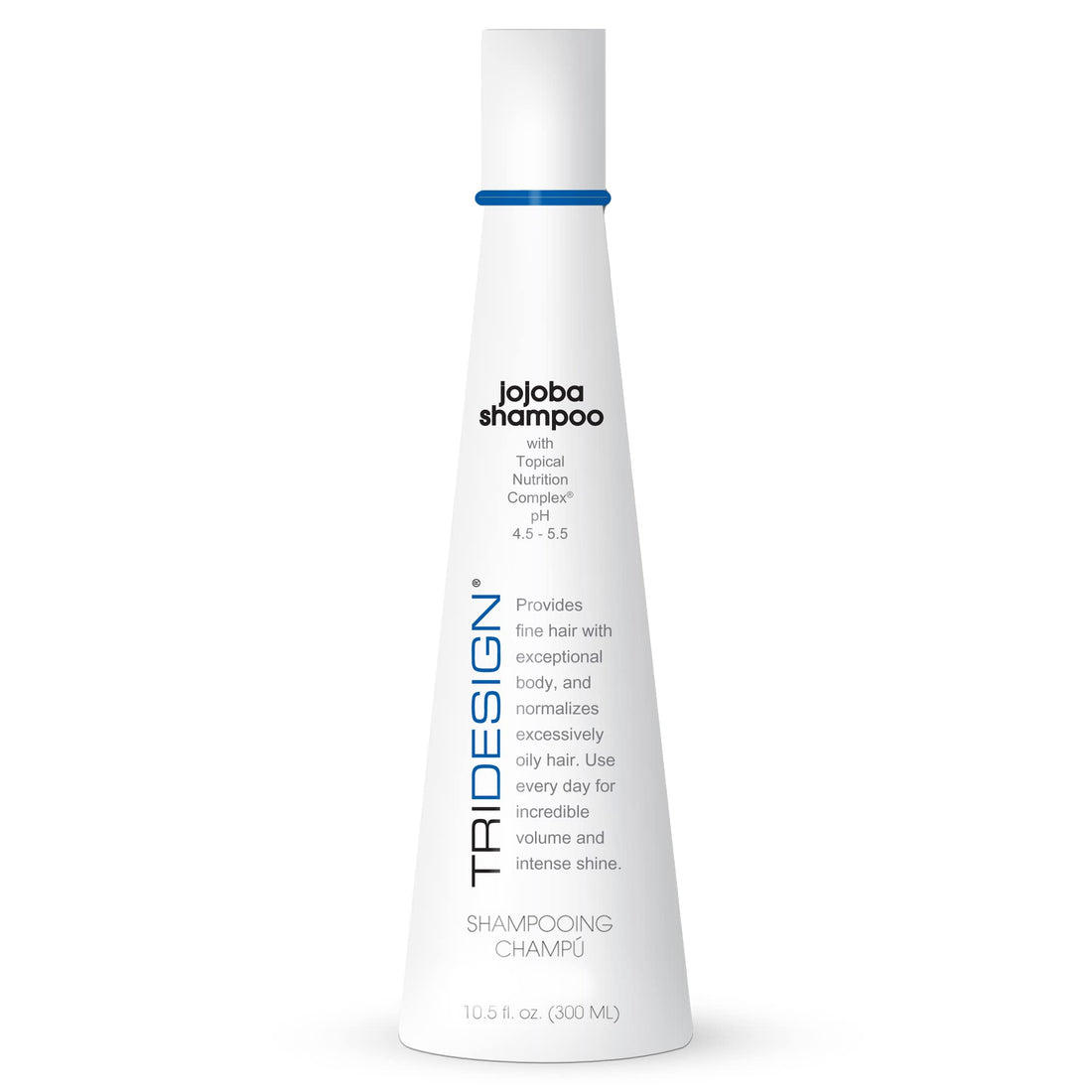 TRI Design Professional Hair Care Jojoba Oil Shampoo - Moisturizing, Thickening, and Nourishing for All Hair Types, Daily Use, Boosts Shine & Manageability, 10.5 oz