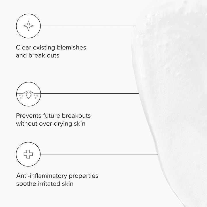 DRMTLGY Acne Cleanser - Oil-Free Salicylic Acid Cleanser & Face Wash for Acne Prone Skin