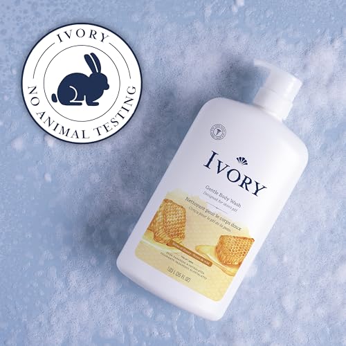 Ivory Body Wash Gentle, Free of dyes, parabens, and phthalates, Honey Scent, 35 oz