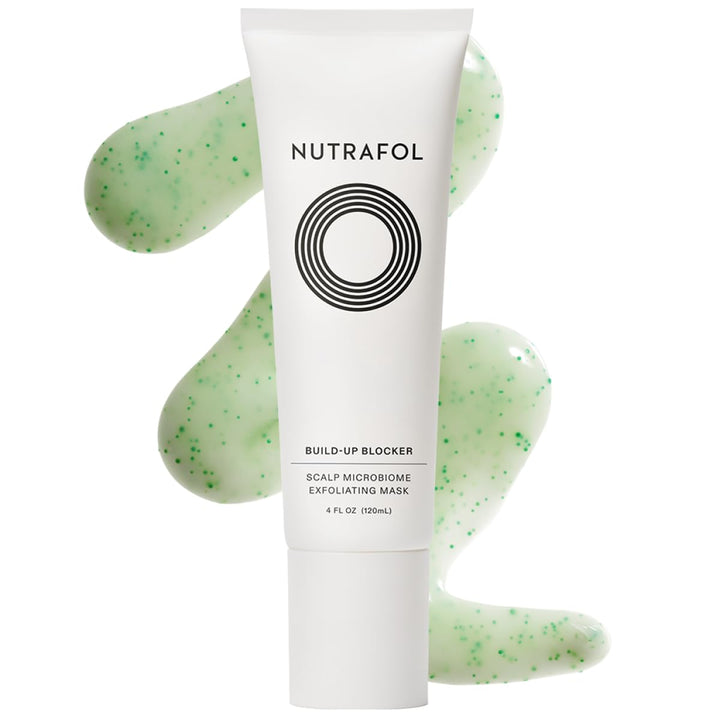 Nutrafol Exfoliating Scalp Mask, Eliminates Product Build-up and Oil for Healthier Hair and Scalp, Physician-formulated for Thinning Hair, Color and Extension Safe - 4 Fl Oz Bottle