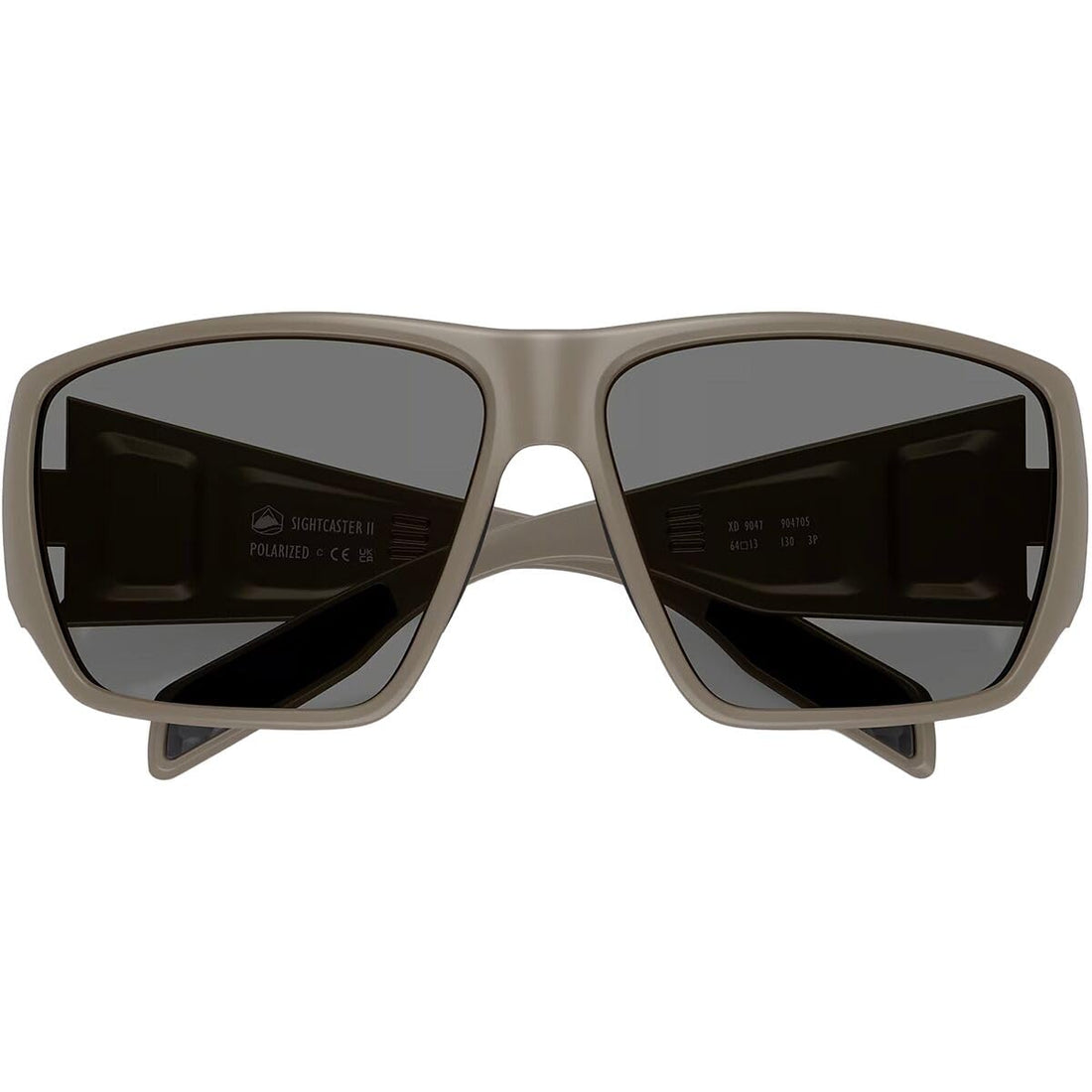 Native Eyewear Men's XD9047 Sightcaster II Rectangular Sunglasses, Matte Desert Tan/Grey Polarized, 64 mm