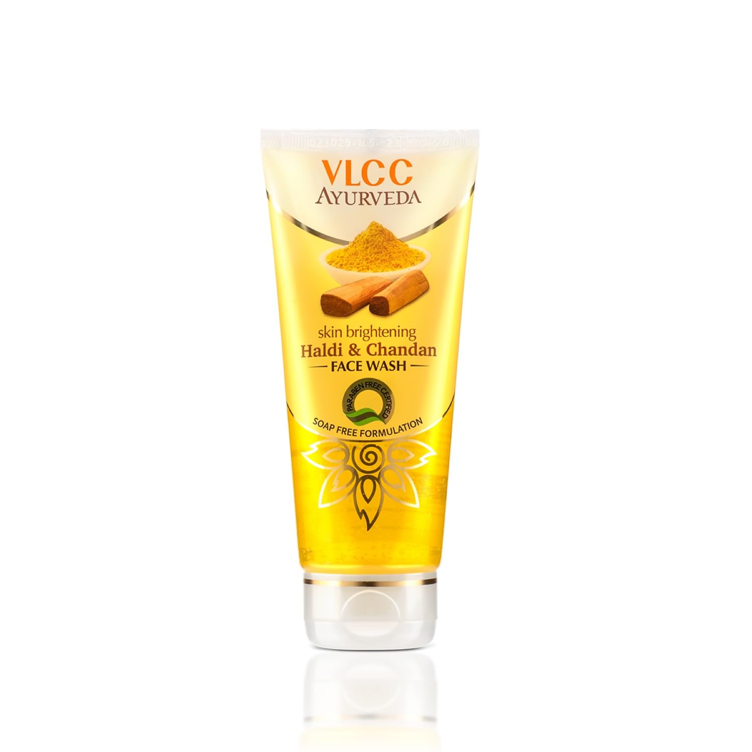 VLCC Ayurveda Skin Brightening Haldi & Chandan Face Wash -100ml- For Skin Brightening. Soap Free, Paraben and Synthetic colorant free.